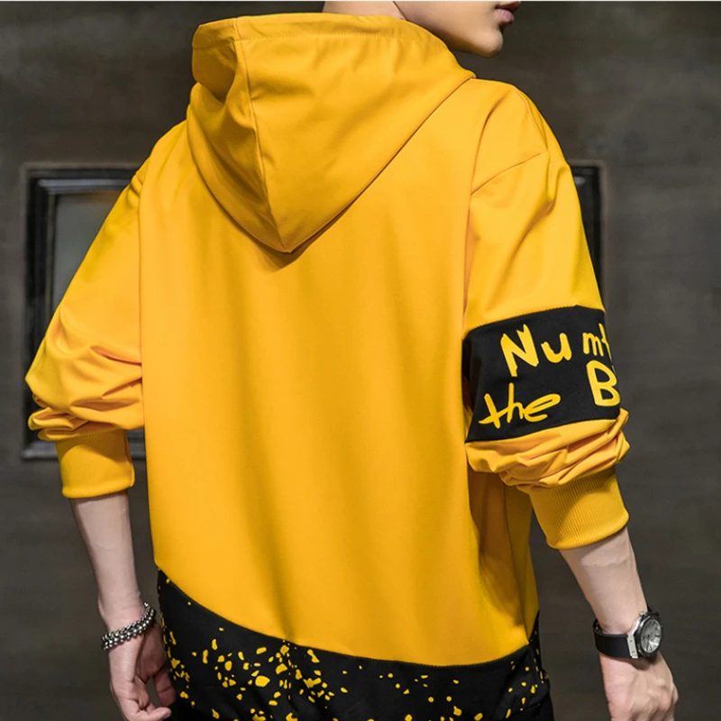 

SFABL Black Hoodies Men 2021 Spring Autumn Hooded Sweatshirts Long Sleeve Mens Streetwear Hoodie Pullovers Tops Male Harajuku