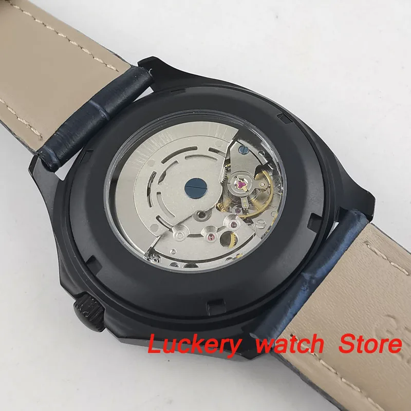 39 мм без логотипа синий циферблат светящиеся мужские часы saphire автоматическое