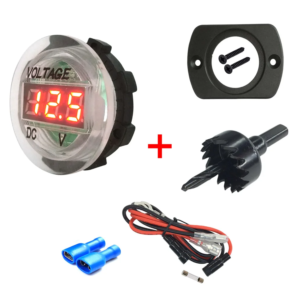4 в 1 светодиодный вольтметр тестер с цифровым дисплеем|Вольтметры| |