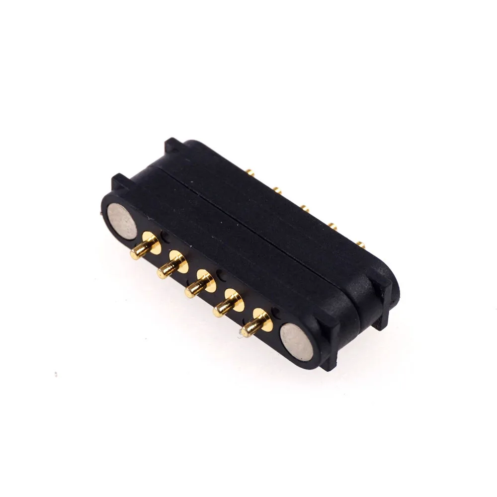 

POGO PIN Spring Needle Magnetic Connector 5P 2.54 Mm Male and Female Seat Straight Board Installation