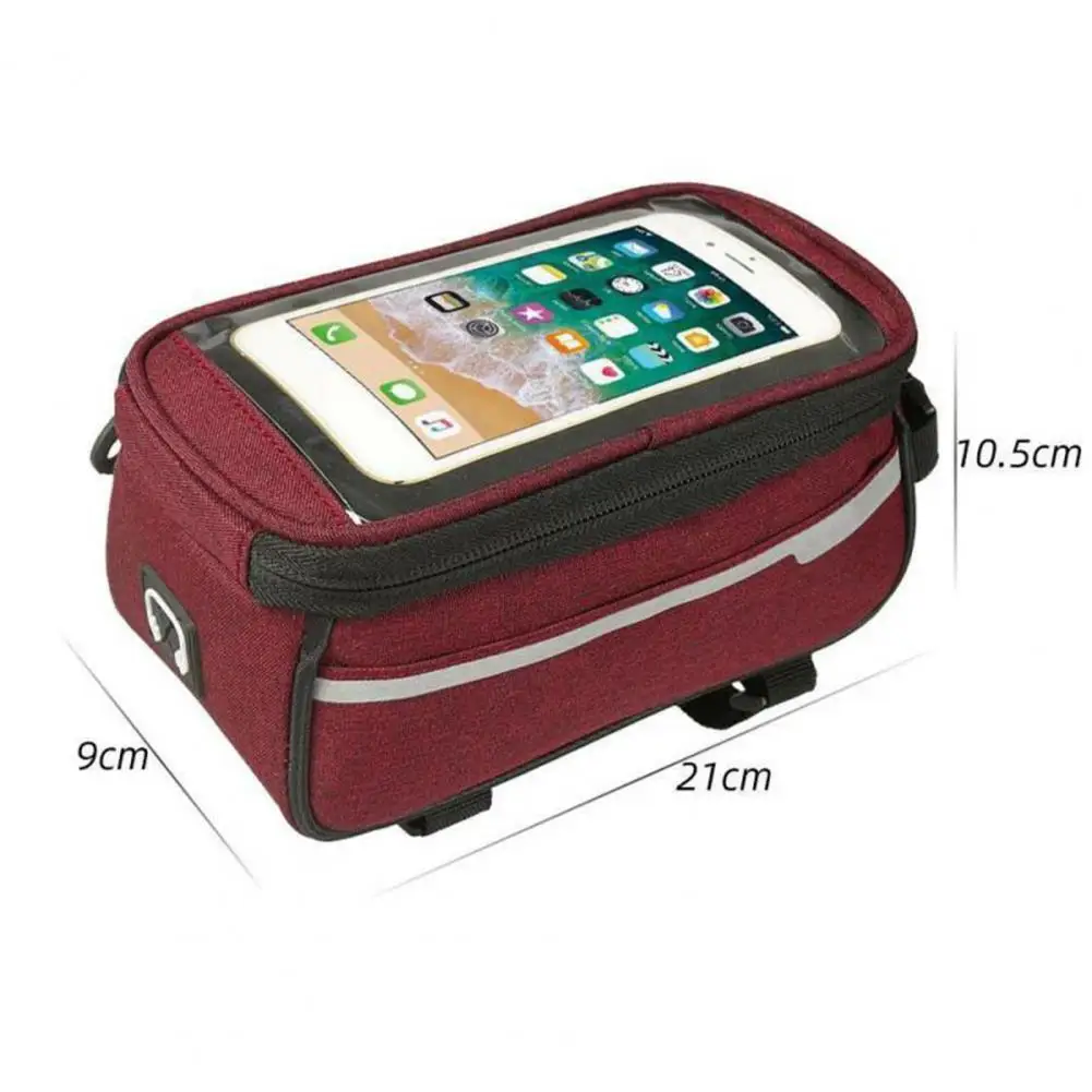 

Portable Waterproof MTB Bicycle Top Tube Storage Bag Mobile Phone Holder Pouch for 6 inch Smartphone