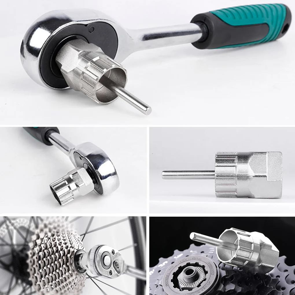 

Road Bike Bicycle Flywheel Freewheel Cassette Remover Cycling Mountain Bike MTB Socket Wrench Repair Tool