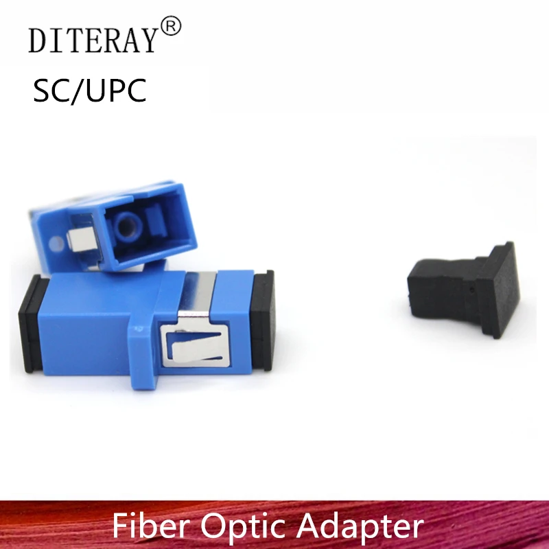 50/100/200pcs SC UPC Simplex mode Fiber optic Adapter SC Optical fiber coupler SC Fiber flange SC UPC connector