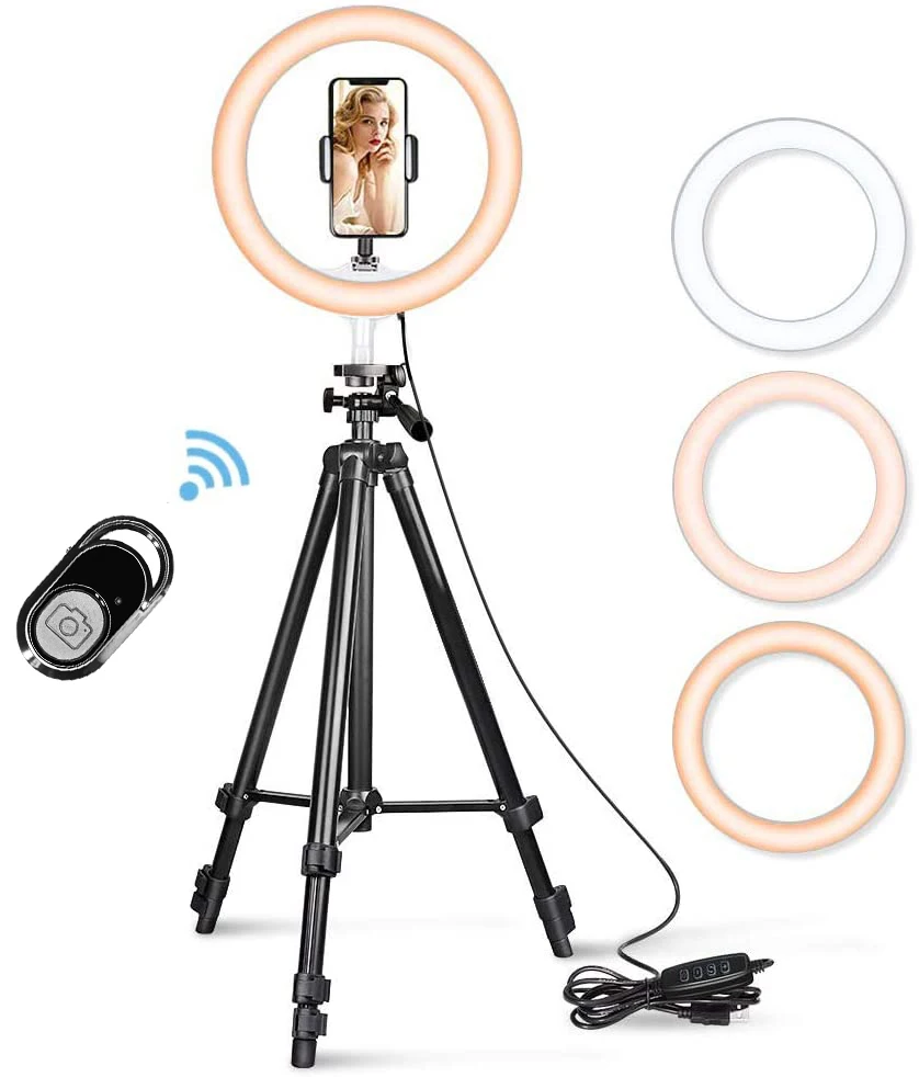 10 2 селфи кольцевой светильник для контроля уровня сахара в крови с 50 Выдвижной