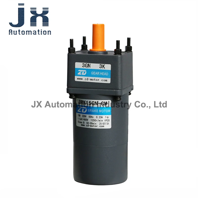 Электромагнитный тормозной мотор ZD 15 Вт 220 В 3RK15GN-CM + 3GN15K 3GN36K 3GN18 0K шестеренка 3 ~ 200K