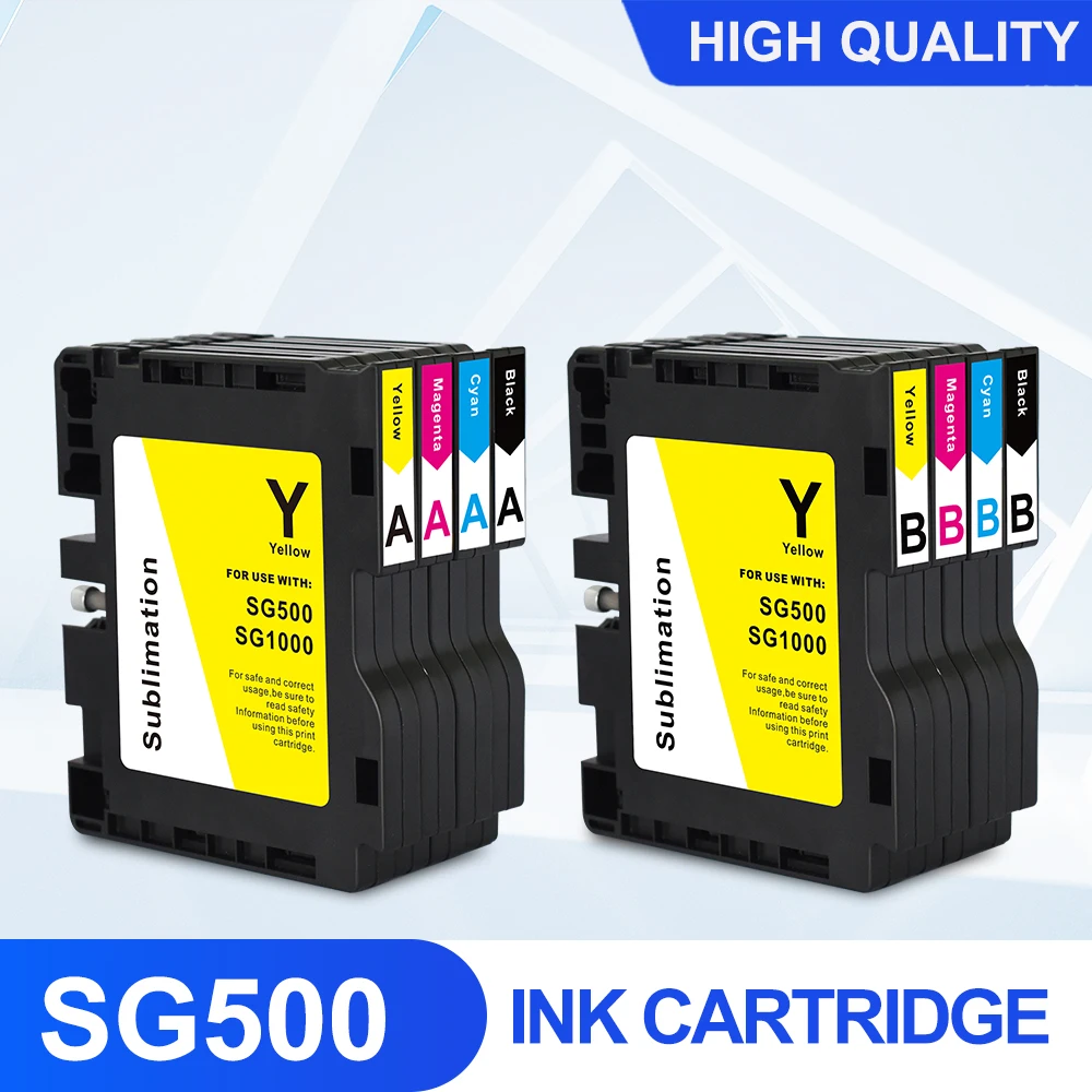 Price プリンター用昇華インクカートリッジ,4色,8個,sg500 sg1000用,ロゴ印刷