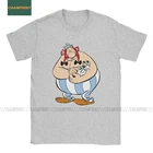 Винтажные футболки Asterix и Obelix Dogmatix, Мужская хлопковая футболка, Getafix, французская мультяшная комедийная футболка с коротким рукавом