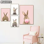 Картины на стену для детской, Картина на холсте с изображением кролика и хвоста
