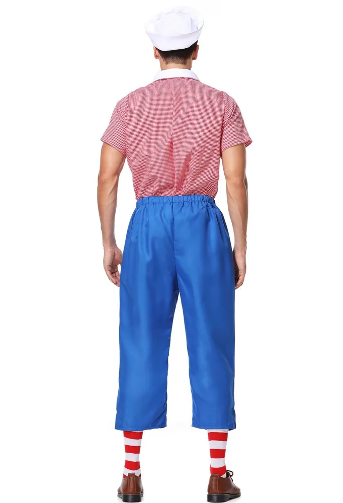 

Halloween Costume Masquerade Dance Stage Performance Adult Navy Popeye Costume