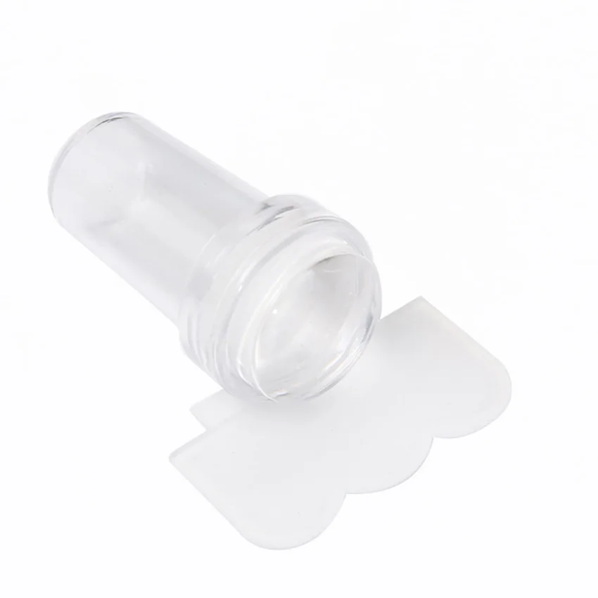 Набор для стемпинга ногтей сделай сам скребок силиконовый прозрачный набор