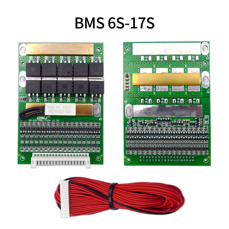 Балансировочный модуль для литий ионной батареи 6S до 17S BMS 50 А 3 2 в 7 18650 10S 13S Lifepo4 Lipo