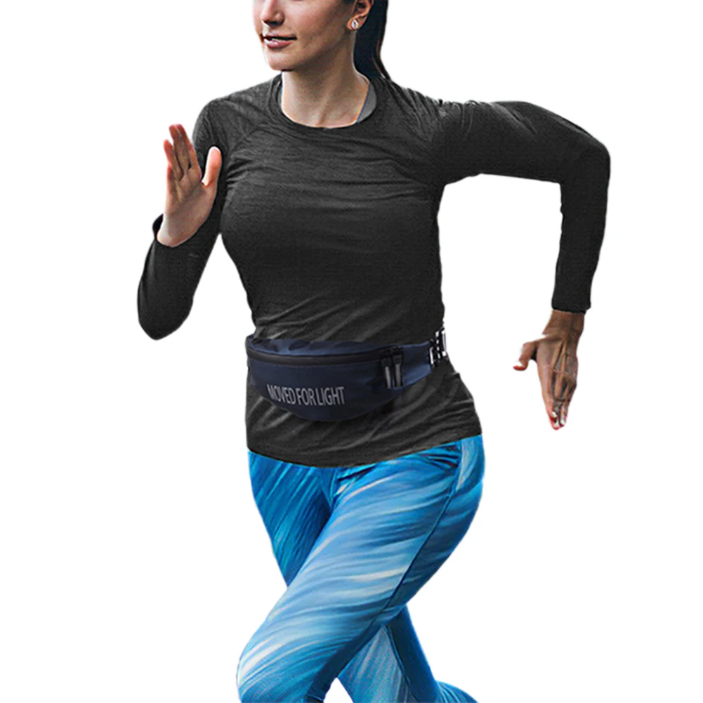 

2020 Running Belt Waist Bag Unisex Casual Sport Fanny Pack with Reflective Print for Fitness Hiking Cycling