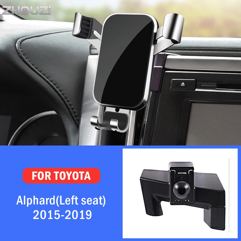 

Car Mobile Phone Holder For Toyota Alphard Left Hand Drive 2015-2019 Special Mounts Stand GPS Navigation Bracket Car Accessories