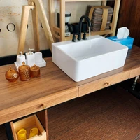 16 doll house miniature furniture accessories sink basin faucet mini model