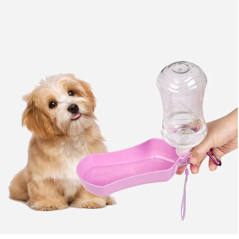 Портативная пластиковая бутылочка для воды домашних животных 250 мл складные
