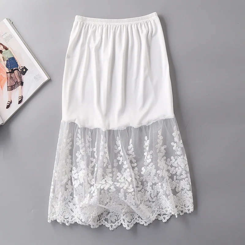 Шифоновая Лоскутная сетчатая Нижняя юбка с рыбьим хвостом на весну и лето|lace half