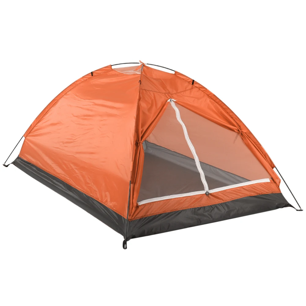 orange for 2 person TOMSHOO портативная походная палатка Камуфляжная палатка на 1/2 человек двухслойная Водонепроницаемая походная палатка для путешествий - Цвет: orange for 2 person
