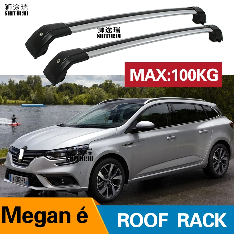 Кровельные рейки 2 шт для RENAULT Megane (Mk. IV) 5 dr Estate 3 алюминиевые боковые поперечные