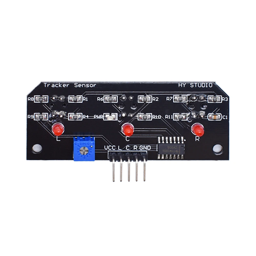 DC 5V 3 Channel Infrared Line Tracker Sensor Module Trio Detector Output TCRT5000 10mm Distance For Robot Kit AVR/ARM/PIC | Электронные
