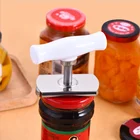 Регулируемый консервный нож, открывалка для крышек из нержавеющей стали и открывалка для бутылок, регулируемый консервный нож на 1-4 дюйма