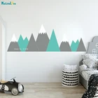 Наклейки на стену большого размера с изображением гор в детской комнате, яркие виниловые наклейки для детской комнаты YT5404