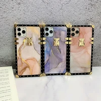 luxury colorful dazzle phone case for iphone 13 12 pro max 11 xs xr x 6s 7 8 plus se 2020 shockproof soft square silicone cover