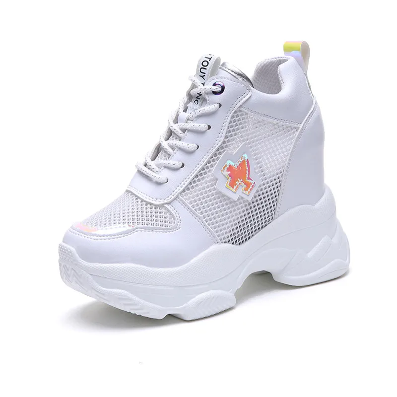 Новинка 2020 года Женская обувь на высокой платформе Летняя дышащая женская