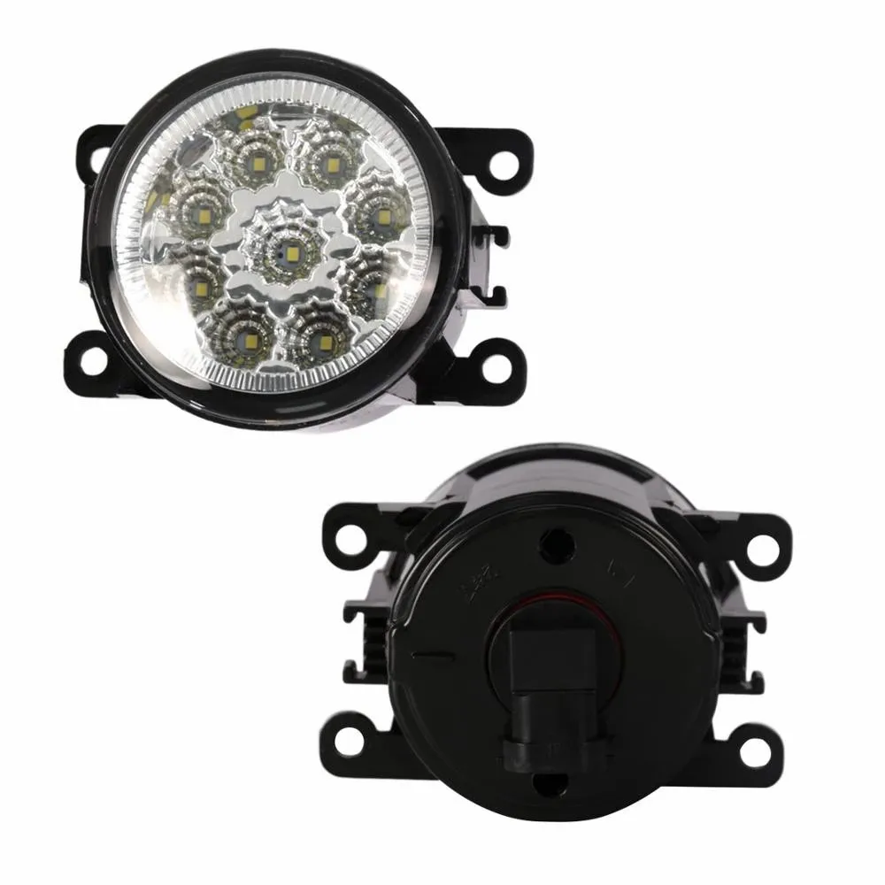 

2 Pcs Universal LED Fog Lights For Nissan Navara d40 Gold & White DRL Modified LED Fog Light Fog Lamps