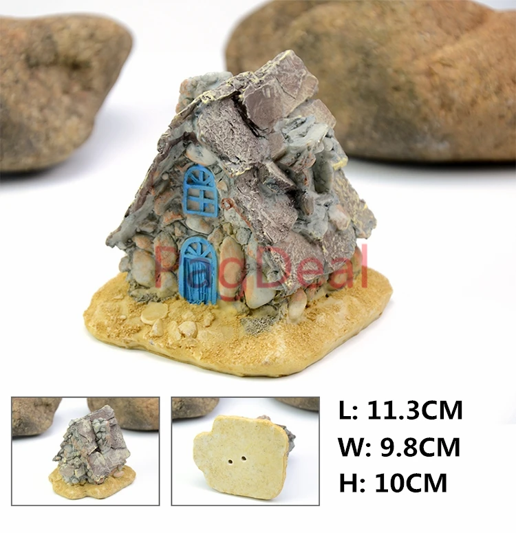 Украшения для аквариума сад замка Villa House площадью воды в аквариуме оптом