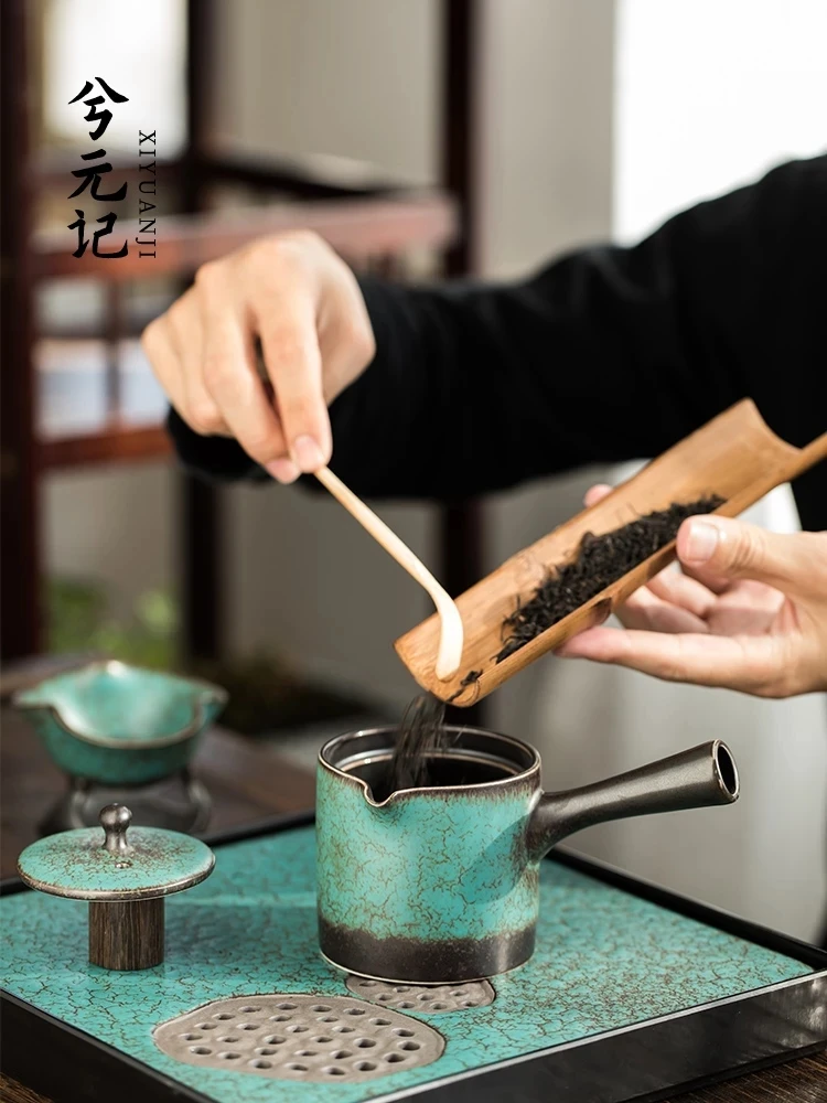 Китайская чайная чашка кунг-фу керамический портативный чайник ручной работы