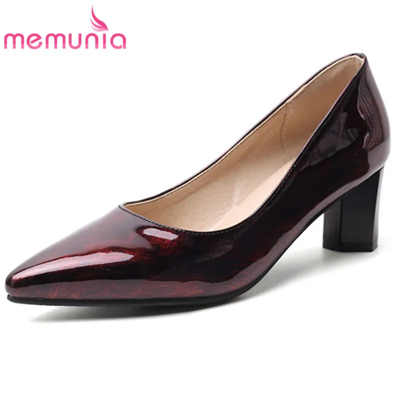 

MEMUNIA 2020 big size 48 women pumps pointed toe solid color single shoes spring summer fashion dress shoes ladies office shoes