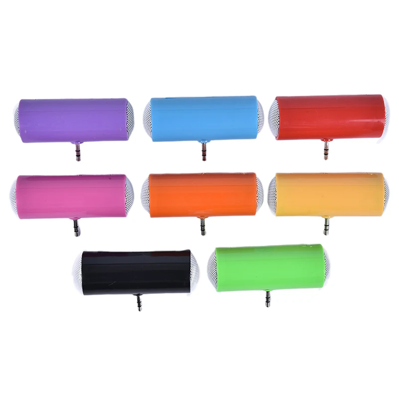 1PC 3.5mm Direct Insert Stereo Mini Speaker Microphone Portable MP3 Player color random | Электроника