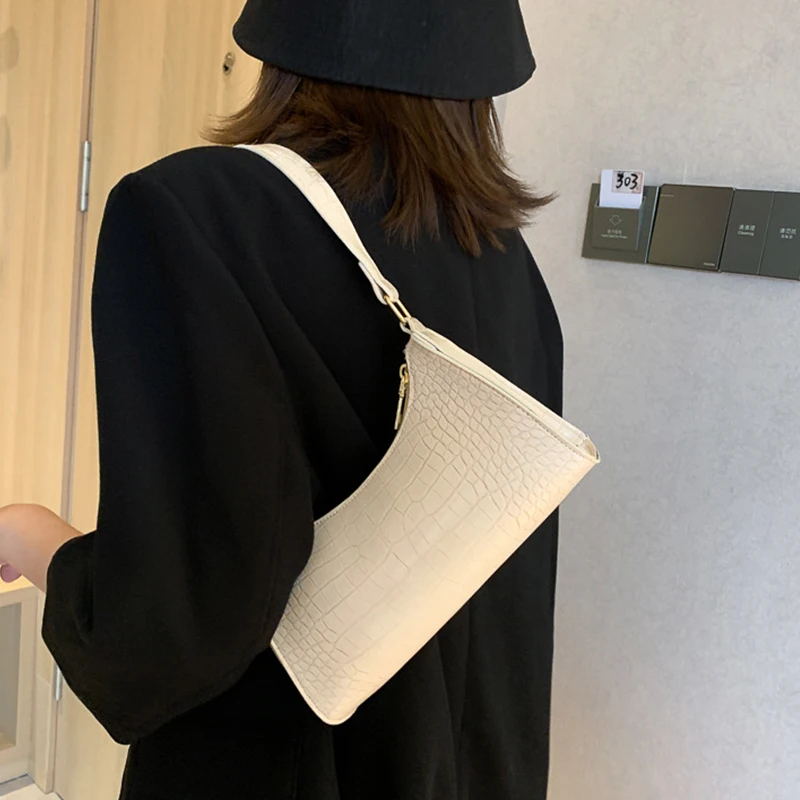 Сумка на плечо женская из экокожи под крокодиловую кожу|Сумки с ручками| |