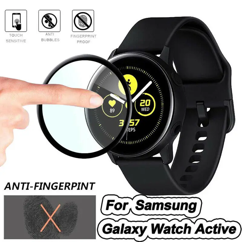 Закаленное 3d стекло для Samsung active 2 Защитная пленка экрана с полным покрытием 40 мм 44