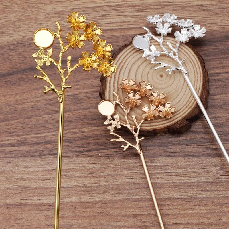 Палочки для волос женские из металлического сплава 120 мм 10 шт. | Украшения и