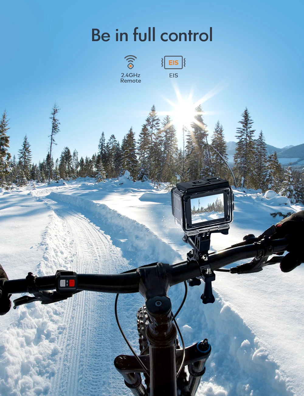 APEMAN A79 Action Camera 4K 20MP External Microphone 2.4G Remote Control Vlog Camcorder | Электроника