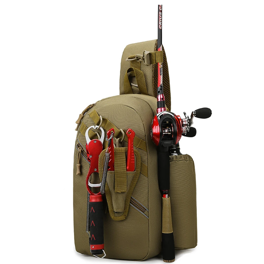 Рюкзак для рыболовных снастей с держателями удочек водонепроницаемые сумки