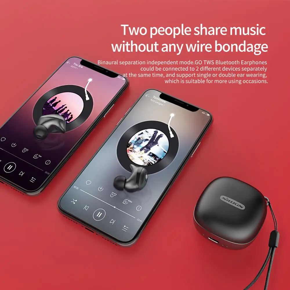 NILLKIN True беспроводные наушники TWS Bluetooth 5 0 в ухо IPX5 Спортивная головка набор стерео