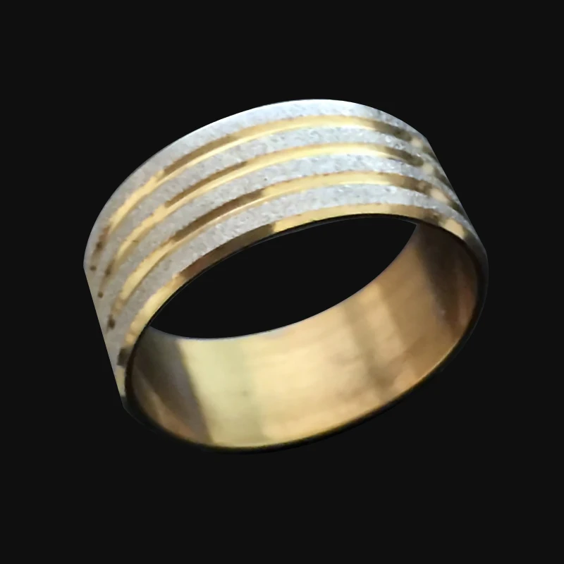 Мужские полированные кольца-печатки из нержавеющей стали свадебные кольца для