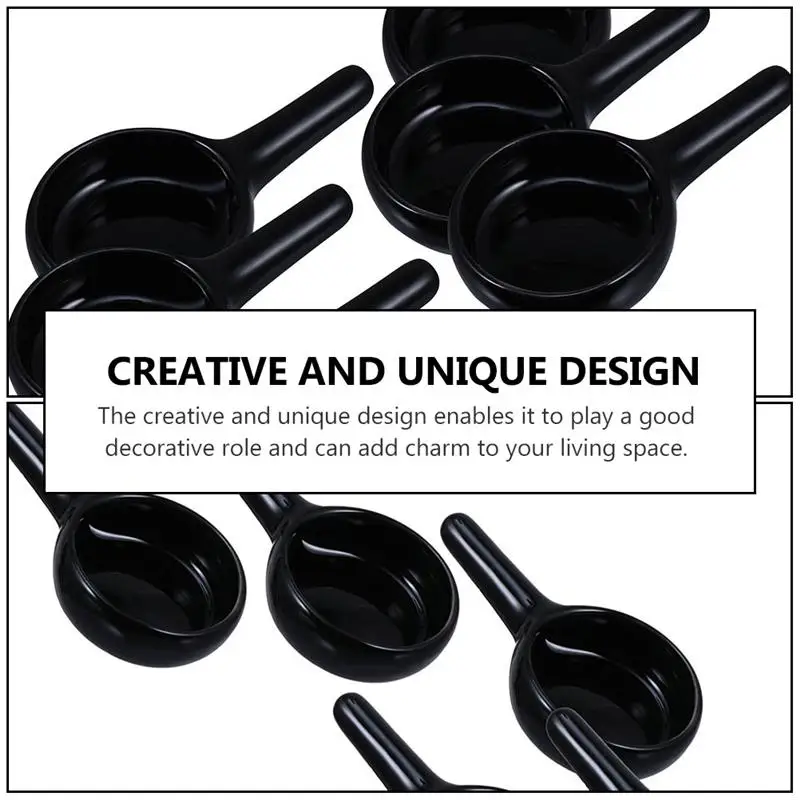 

5pcs Practical Candle Spoon Mini Candle Tray Ceramic Candle Storage Holder