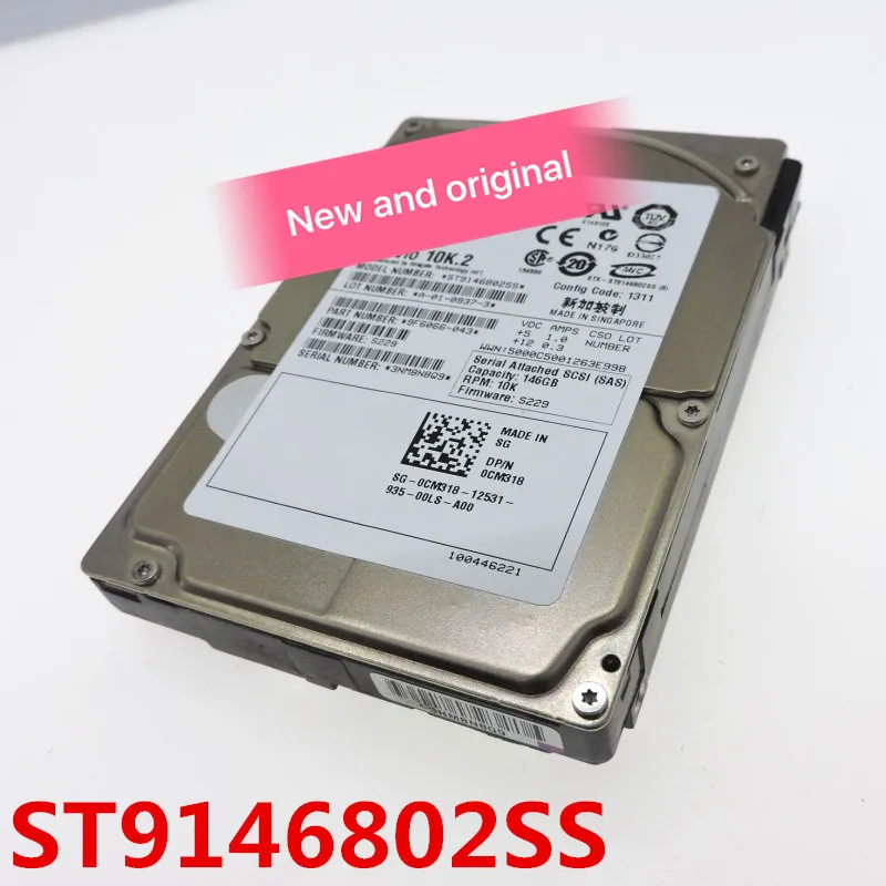 

100%New In box 3 year warranty ST9146802SS 146G 10K.2 SAS 2.5 Need more angles photos, please contact me