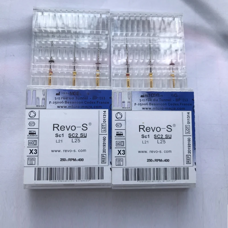 3 шт. стоматологический роторный напильник Revo S эндодвигатель корневой канал Niti