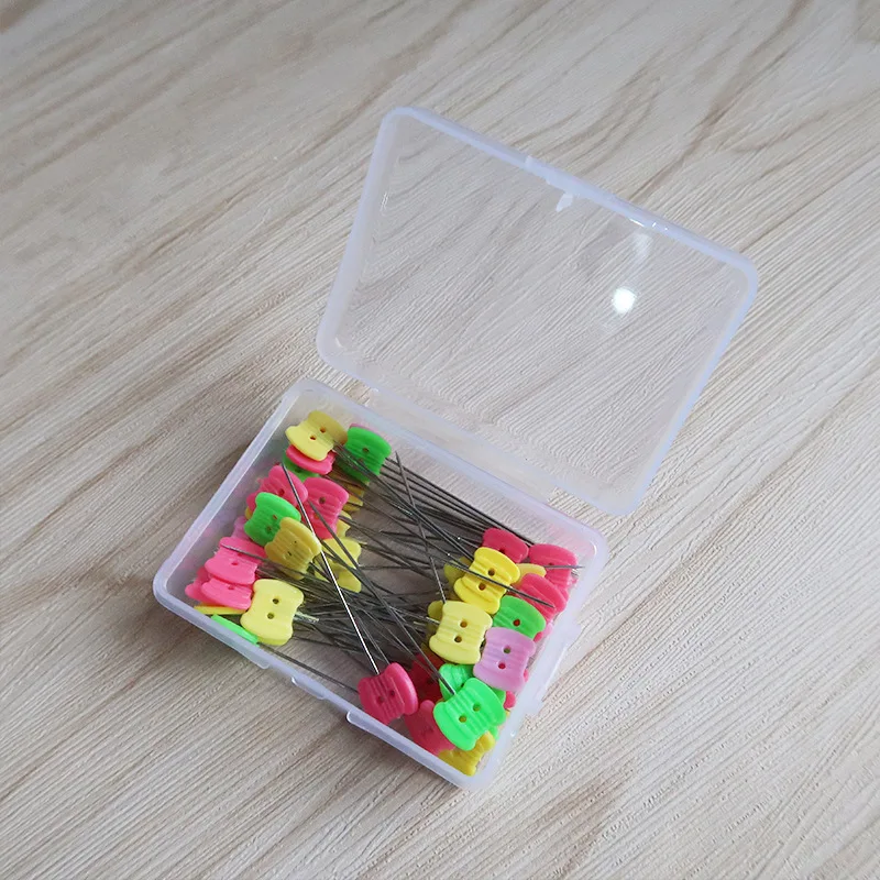 100 шт. пластиковые штифты с плоской головкой|Швейные иглы| |