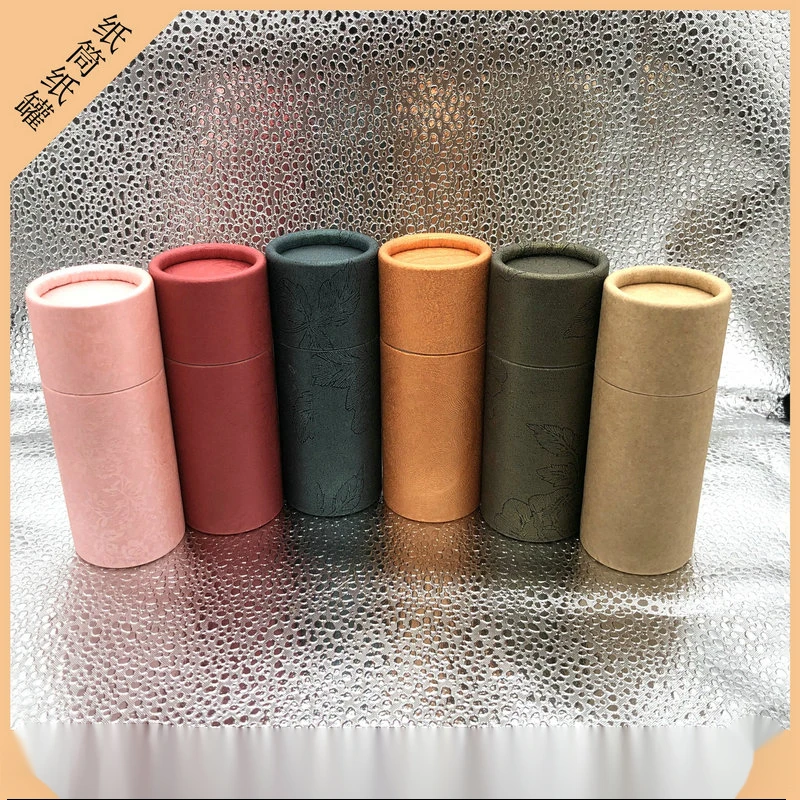 

10 pcs Essential Oil Bottle Paper Tube Kraft Paper Cans Cylinder Cans Outer Packaging Tea Gift Box