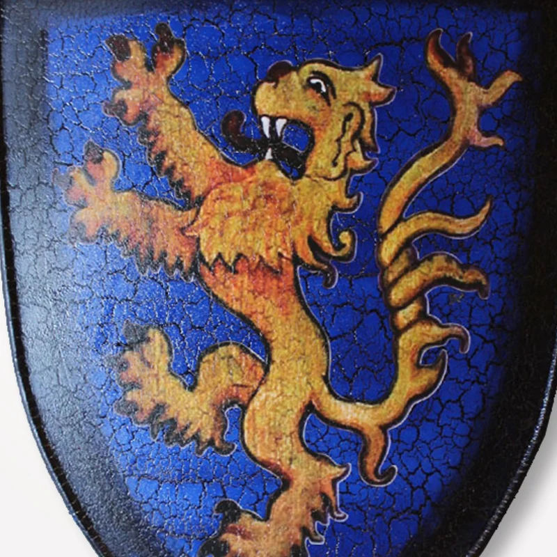 Средневековая Европейская защита синего льва Ретро Бар Броня Ресторан железные