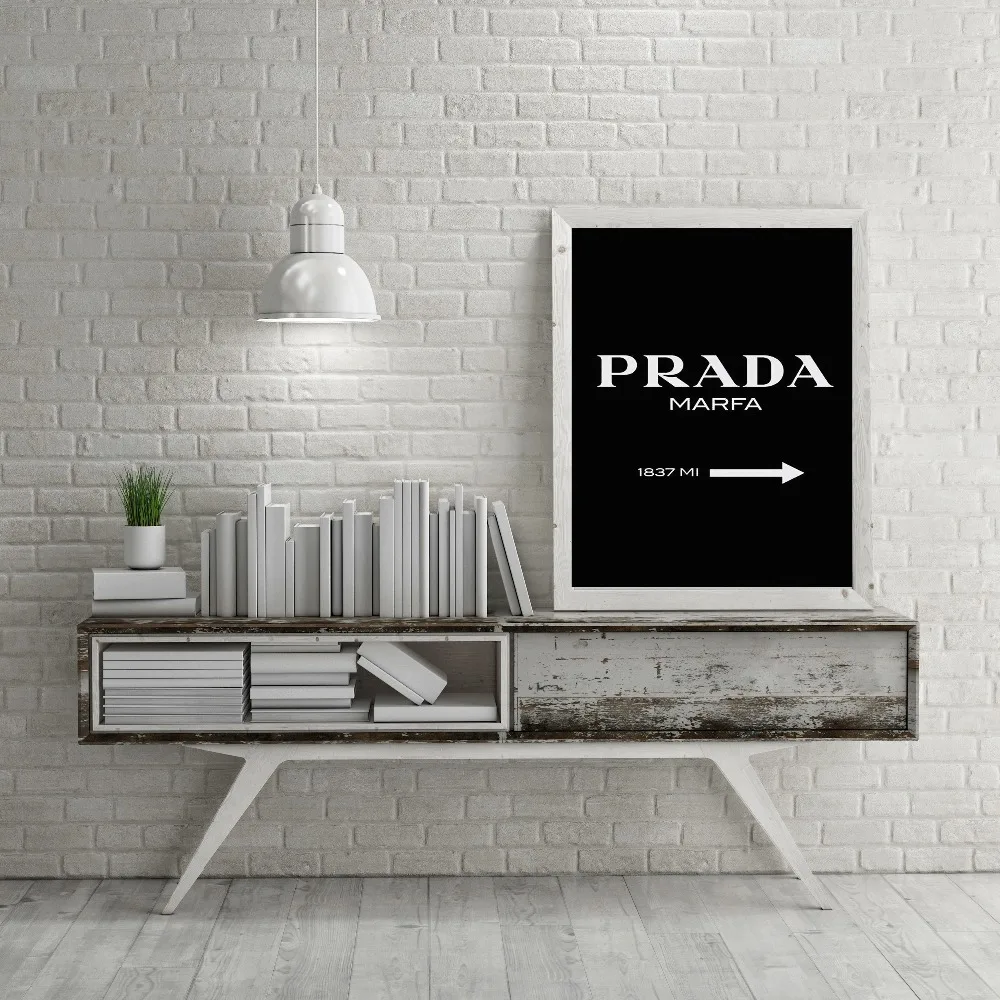 Современный минималистичный Черный и Белый Английский алфавит Холст Картина