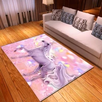 pink unicorn 3d carpets living room lounge rug child girls bedroom floor area rug children room play mat doormat entranc door