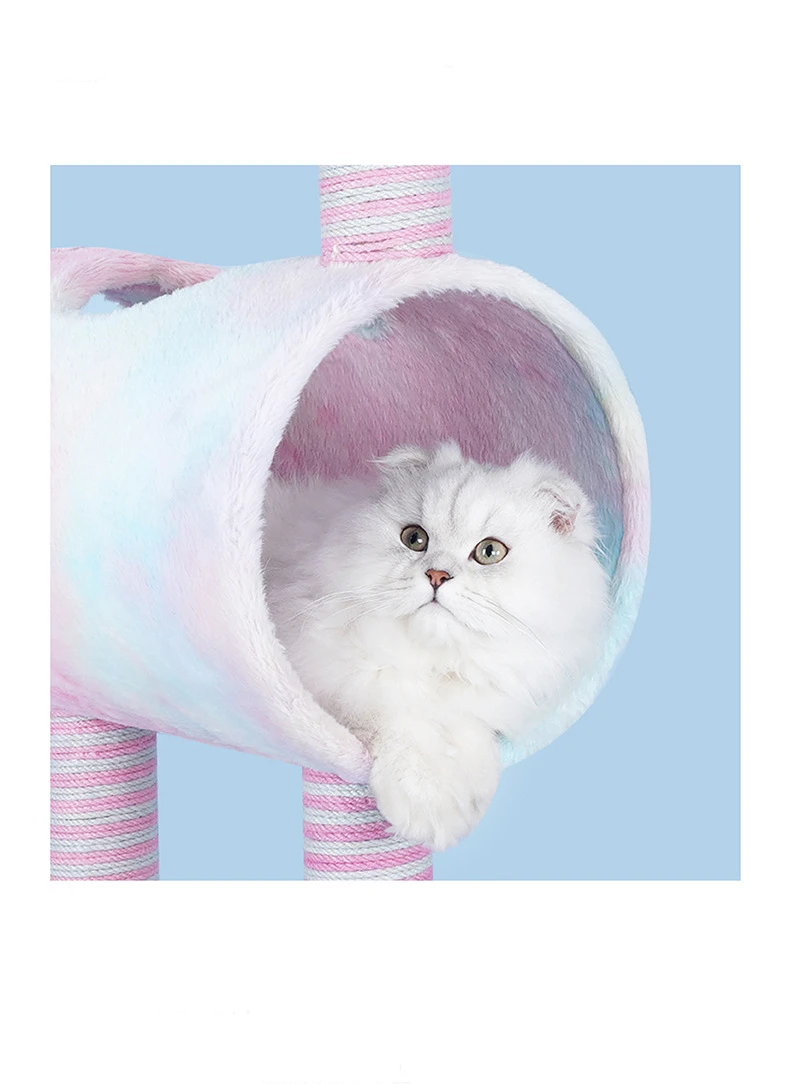 

Pet toy unicorn cat tree reptile animal funny scratching climbing tree toy activity protection furniture pet house