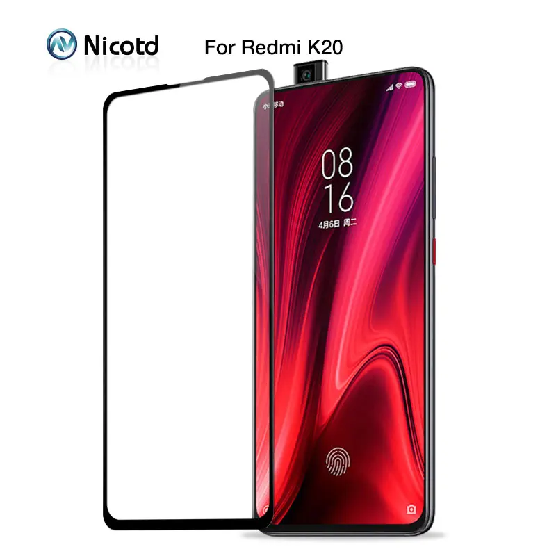 Защитная пленка для экрана 9h Xiaomi mi 9T Pro полное покрытие закаленное стекло 2.5D HD Red K20