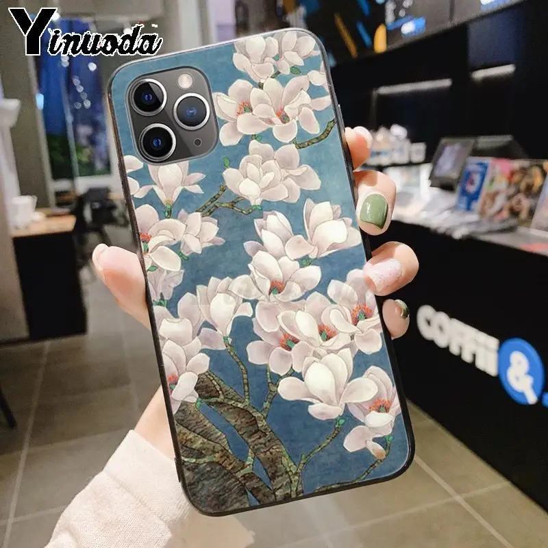 Yinuoda цветы орхидеи красочные Роскошные модные 2D чехол для телефона для iPhone 7plus X 6 6S 7 xs max xr 8 8Plus 5S 11pro чехол